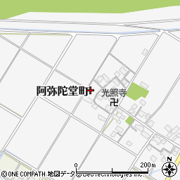 滋賀県東近江市阿弥陀堂町428周辺の地図