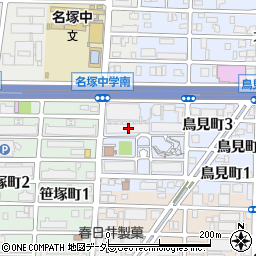 愛知県名古屋市西区鳥見町2丁目22周辺の地図