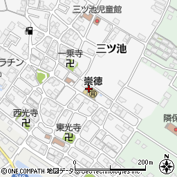 滋賀県犬上郡豊郷町三ツ池周辺の地図