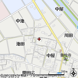 愛知県愛西市草平町中屋79周辺の地図