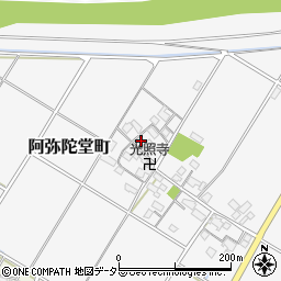 滋賀県東近江市阿弥陀堂町458-1周辺の地図