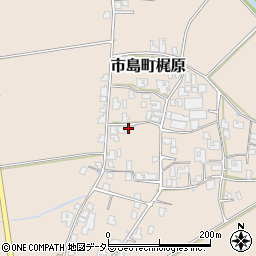 兵庫県丹波市市島町梶原672周辺の地図