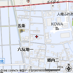 愛知県あま市西今宿六反地五97周辺の地図