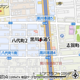 愛知県名古屋市北区黒川本通5丁目57周辺の地図