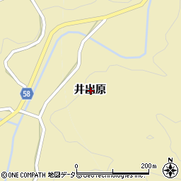 岡山県真庭郡新庄村井手原周辺の地図