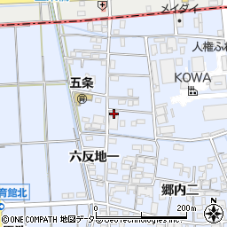 愛知県あま市西今宿六反地五100周辺の地図