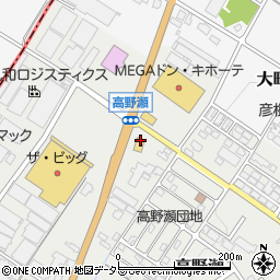 無添くら寿司 豊郷店周辺の地図