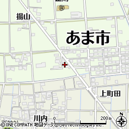 愛知県あま市二ツ寺揚山208-5周辺の地図