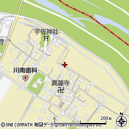 滋賀県東近江市川南町周辺の地図