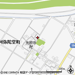 滋賀県東近江市阿弥陀堂町476周辺の地図
