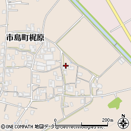 兵庫県丹波市市島町梶原807周辺の地図