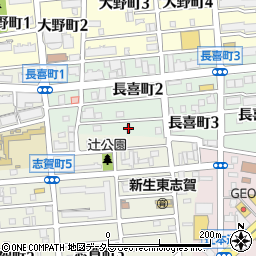 愛知県名古屋市北区長喜町2丁目6周辺の地図