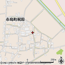 兵庫県丹波市市島町梶原852-1周辺の地図