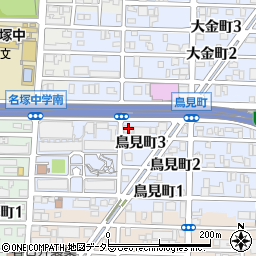 愛知県名古屋市西区鳥見町3丁目23周辺の地図
