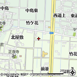 愛知県あま市丹波前並周辺の地図