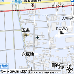 愛知県あま市西今宿六反地五56周辺の地図