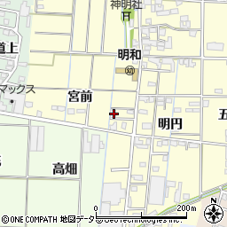 愛知県あま市中橋宮前51周辺の地図
