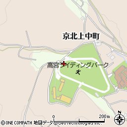 京都府京都市右京区京北上弓削町（向山田）周辺の地図