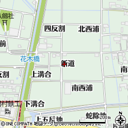 愛知県あま市蜂須賀（新道）周辺の地図