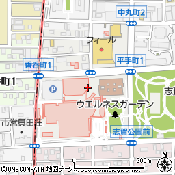 愛知県名古屋市北区平手町周辺の地図