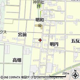 愛知県あま市中橋宮前51-1周辺の地図