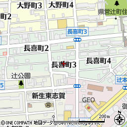 愛知県名古屋市北区長喜町3丁目6周辺の地図