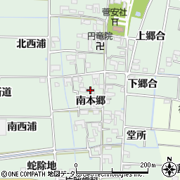 愛知県あま市蜂須賀南本郷885周辺の地図