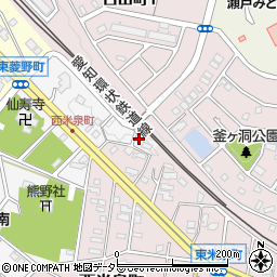 愛知県瀬戸市東菱野町8周辺の地図