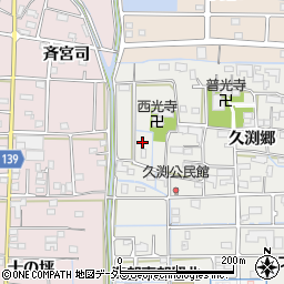 愛知県あま市新居屋久渕郷83周辺の地図