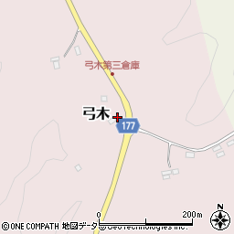 千葉県夷隅郡大多喜町弓木707周辺の地図