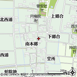 愛知県あま市蜂須賀南本郷879周辺の地図