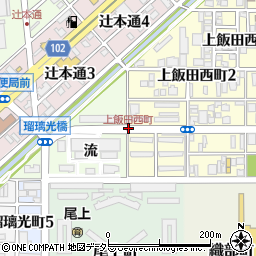 上飯田西町周辺の地図