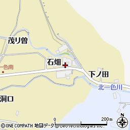 愛知県豊田市北一色町石畑周辺の地図