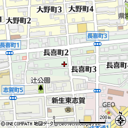 愛知県名古屋市北区長喜町2丁目11周辺の地図