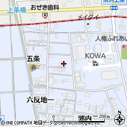 愛知県あま市西今宿六反地五60周辺の地図