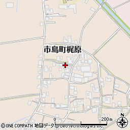 兵庫県丹波市市島町梶原881周辺の地図