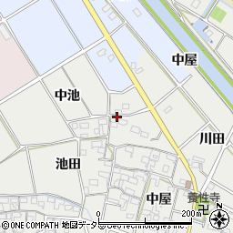 愛知県愛西市草平町中屋48周辺の地図