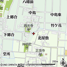 愛知県あま市蜂須賀丹波浦周辺の地図