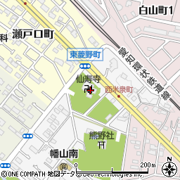 仙寿寺周辺の地図