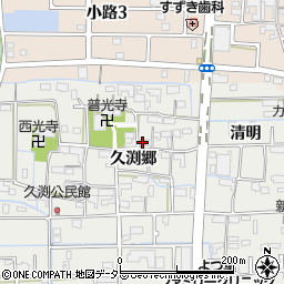愛知県あま市新居屋久渕郷47周辺の地図