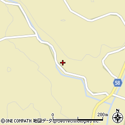 岡山県真庭郡新庄村高下周辺の地図