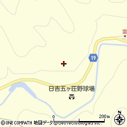 京都府南丹市日吉町四ツ谷山根周辺の地図