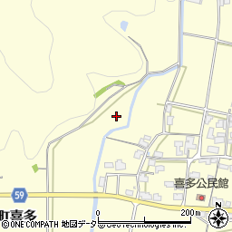 兵庫県丹波市市島町喜多周辺の地図