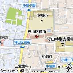 名古屋市守山区役所周辺の地図