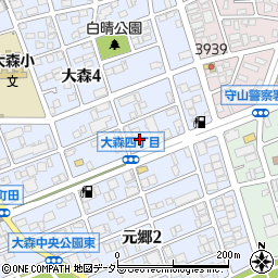 愛知県名古屋市守山区大森4丁目1713周辺の地図