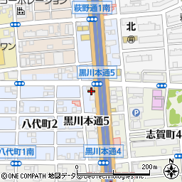 愛知県名古屋市北区黒川本通5丁目12周辺の地図