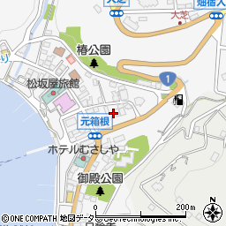 箱根屋島周辺の地図