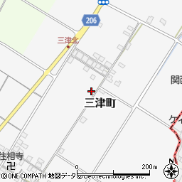 滋賀県彦根市三津町276周辺の地図