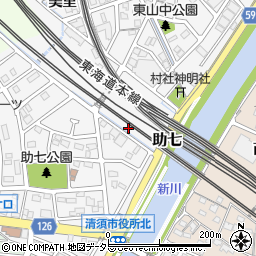 〒452-0902 愛知県清須市助七（その他）の地図