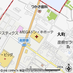 ＭＥＧＡドン・キホーテ豊郷店周辺の地図
